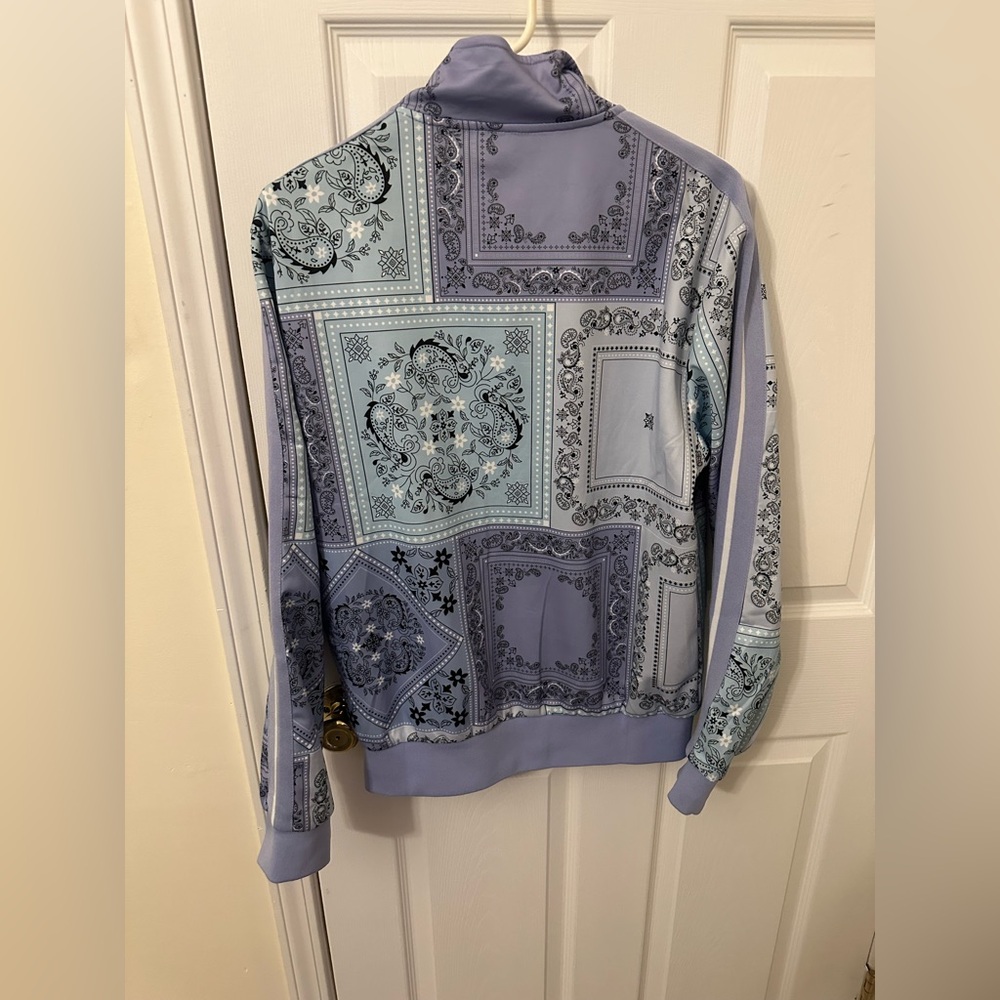 Blue and Gray Patterned Jacket NWT - image 4